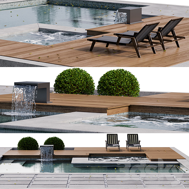 Pool 07 3DS Max Model - thumbnail 2