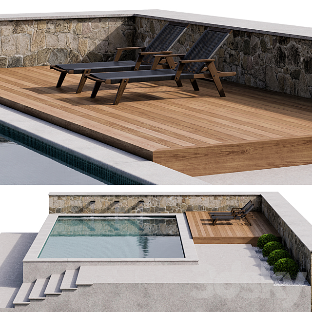 Pool 08 3DS Max Model - thumbnail 2