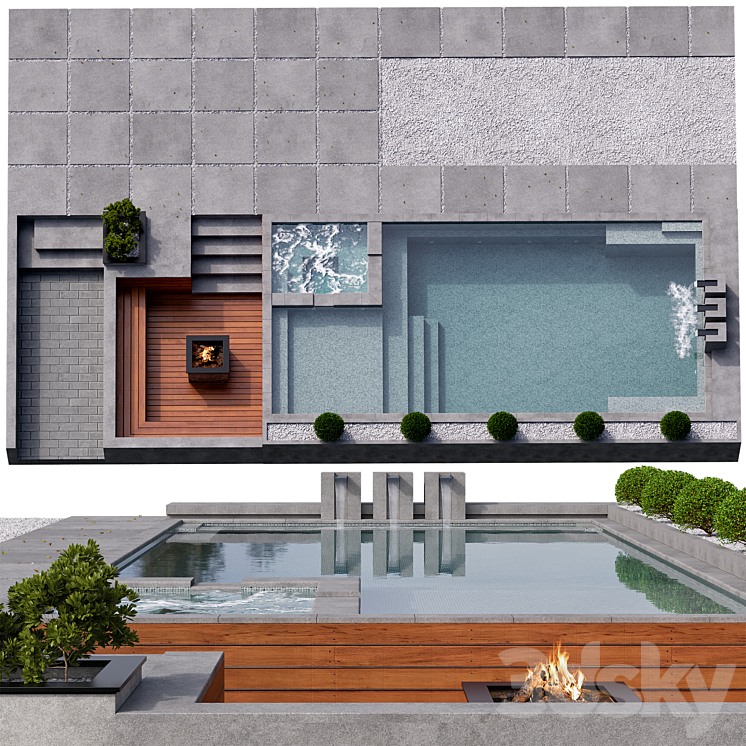 Pool 15 3DS Max - thumbnail 1