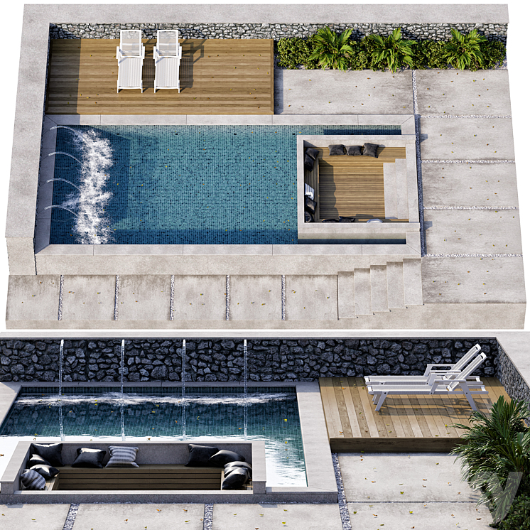 Pool 23 3DS Max - thumbnail 1