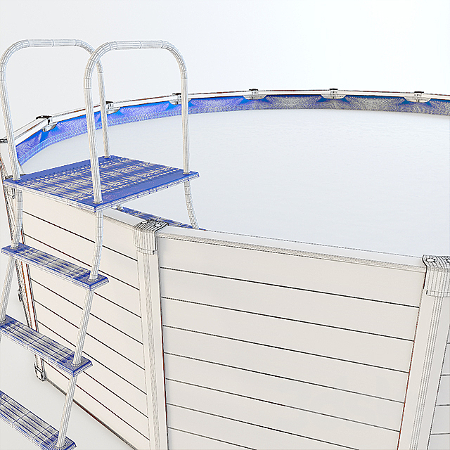 Pool frame Intex Sequoia Spirit Frame 28382 3DS Max Model - thumbnail 3