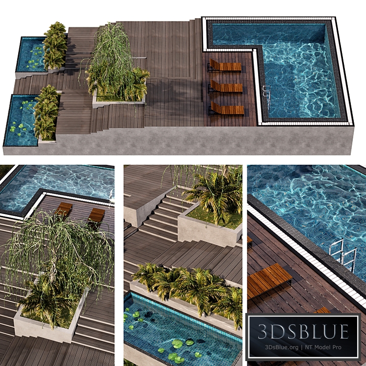 POOL NO30 & LANDSCAPE 3DS Max - thumbnail 3