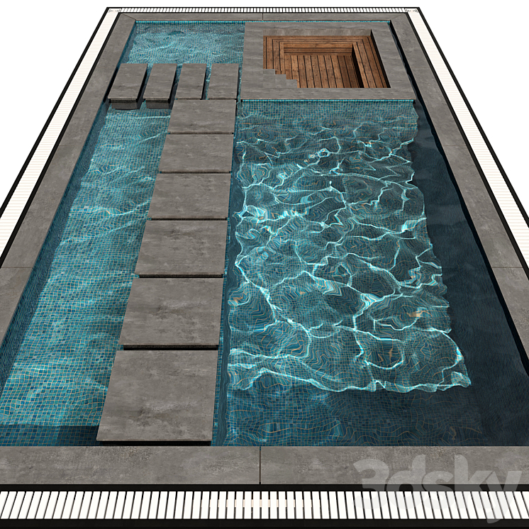 POOL NO72 3DS Max - thumbnail 2