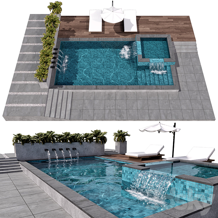 POOL NO83 3DS Max - thumbnail 1