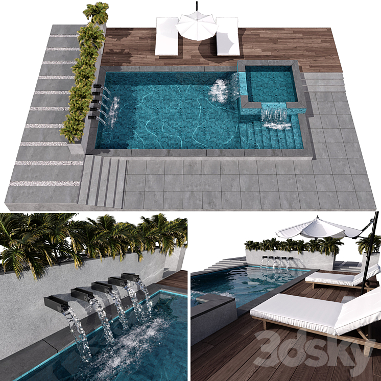 POOL NO83 3DS Max - thumbnail 2