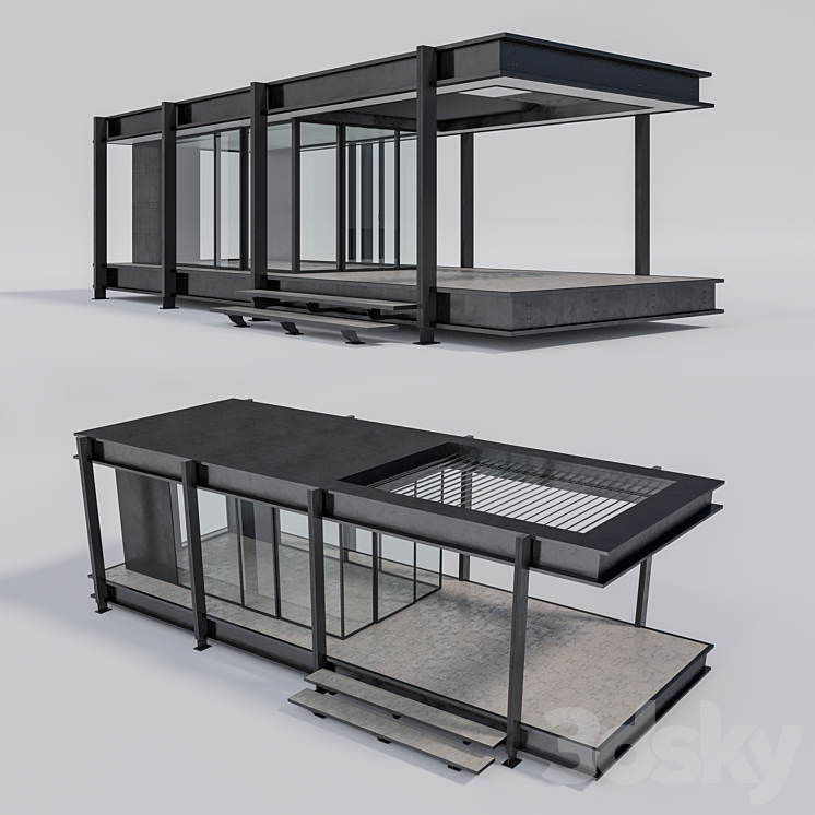 Pratic brera b pergolas 3DS Max - thumbnail 1