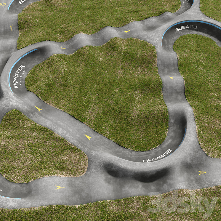 Pump track 3DS Max - thumbnail 2