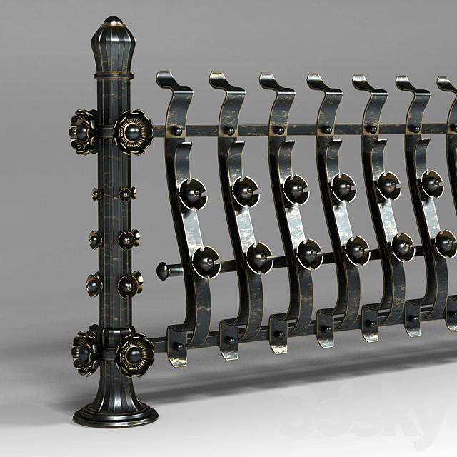 Railings 2323 3DS Max Model - thumbnail 2