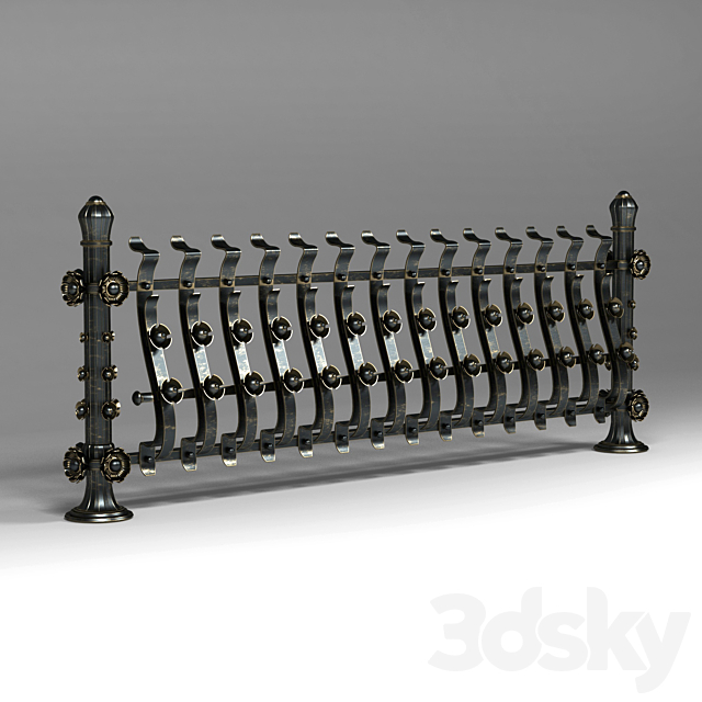 Railings 2323 3DS Max Model - thumbnail 3