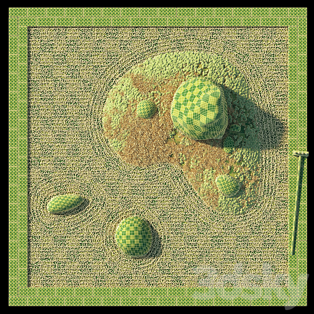 Rock garden 2 3DS Max Model - thumbnail 4