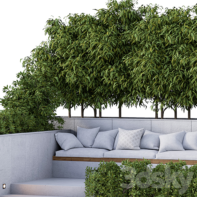 Roof Garden and Landscape Furniture 03 3DS Max Model - thumbnail 2