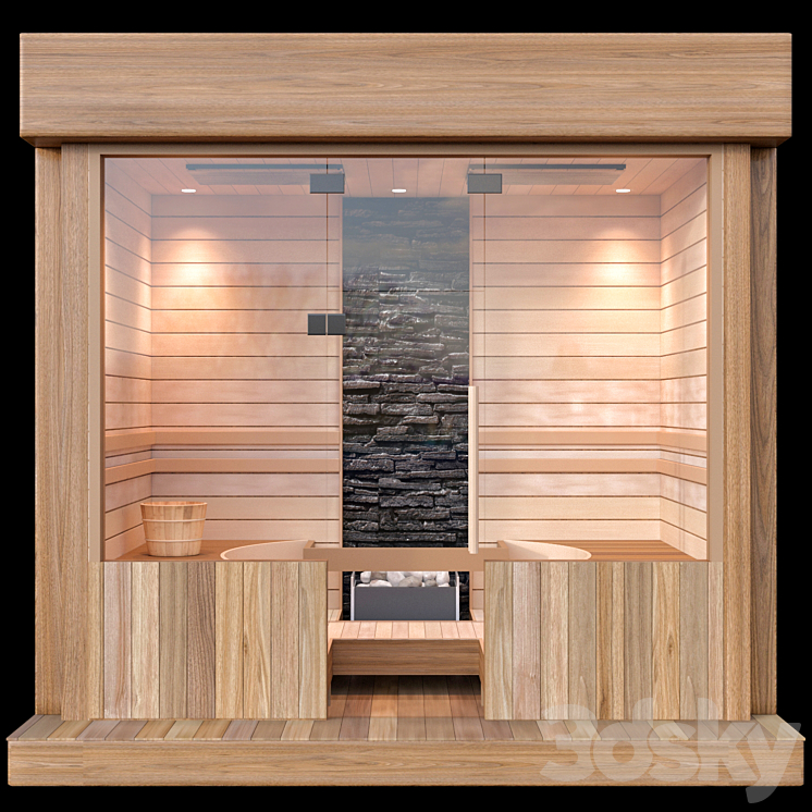 Sauna 3 3DS Max - thumbnail 1