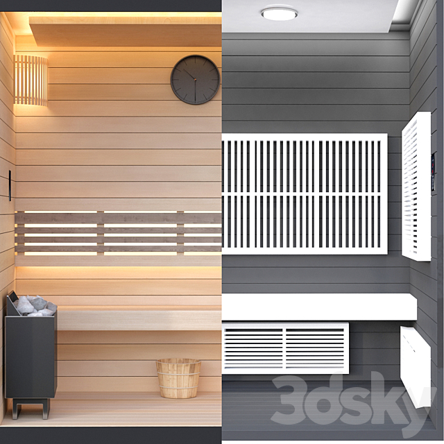 Sauna 5 3DS Max Model - thumbnail 2