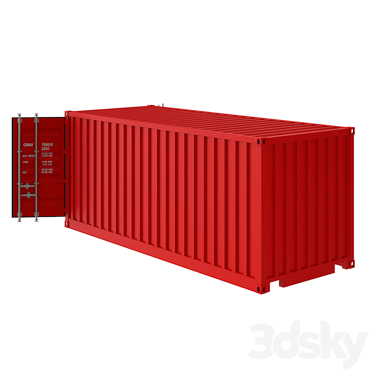 Shipping container 3DS Max - thumbnail 2