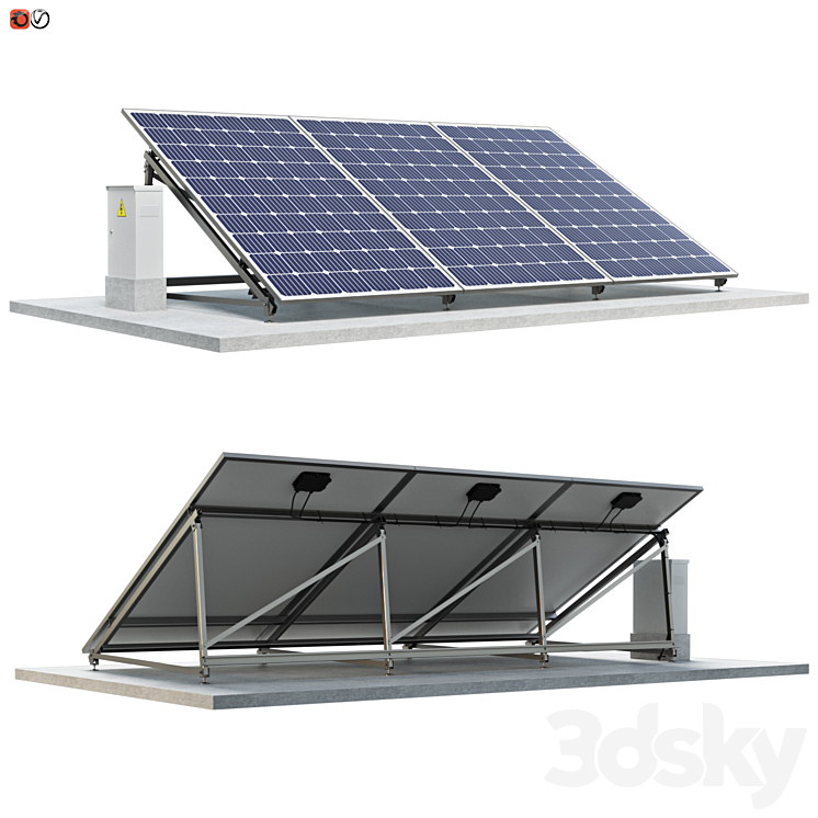 Solar Panel 02 3DS Max - thumbnail 1