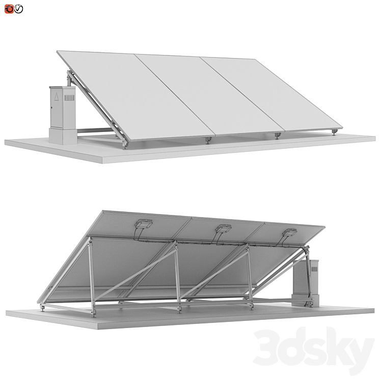 Solar Panel 02 3DS Max - thumbnail 2