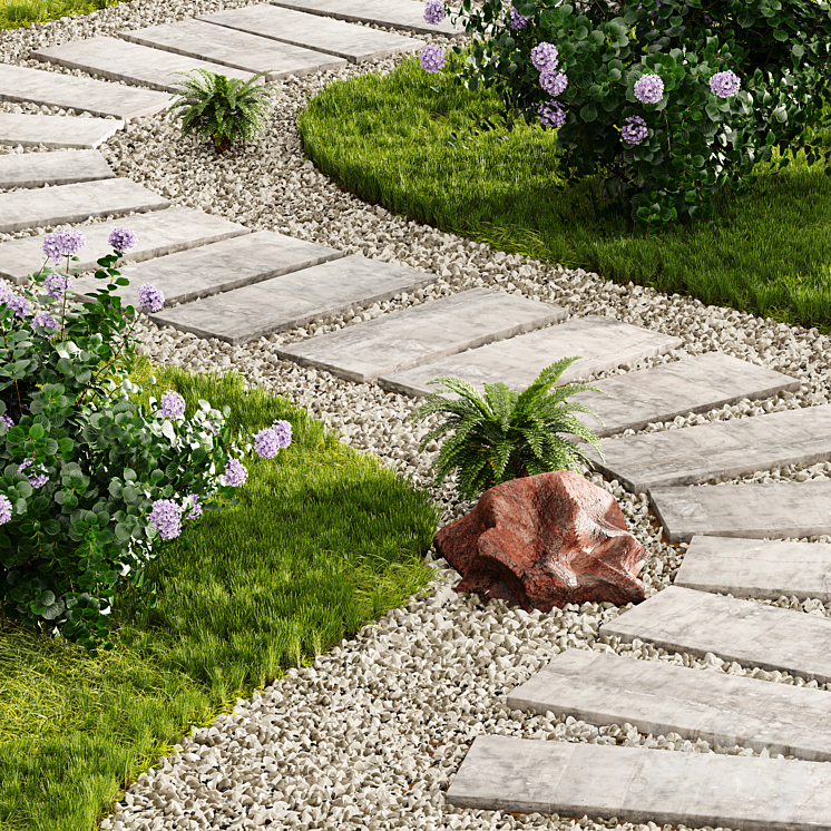 Stepping Stone Designs Decorative Floor Grass 04 3DS Max - thumbnail 2