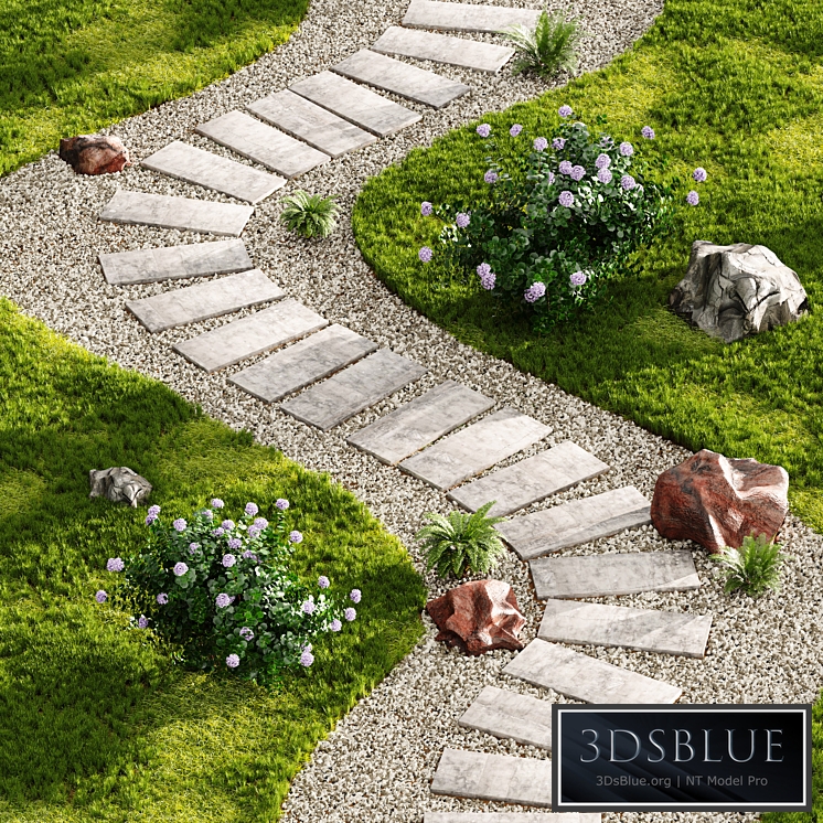 Stepping Stone Designs Decorative Floor Grass 04 3DS Max - thumbnail 3