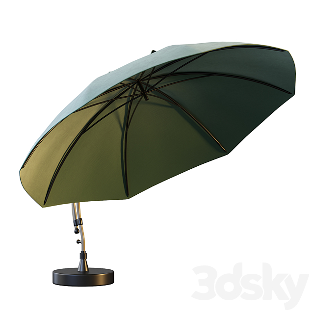 Sun garden umbrella 3DS Max Model - thumbnail 3