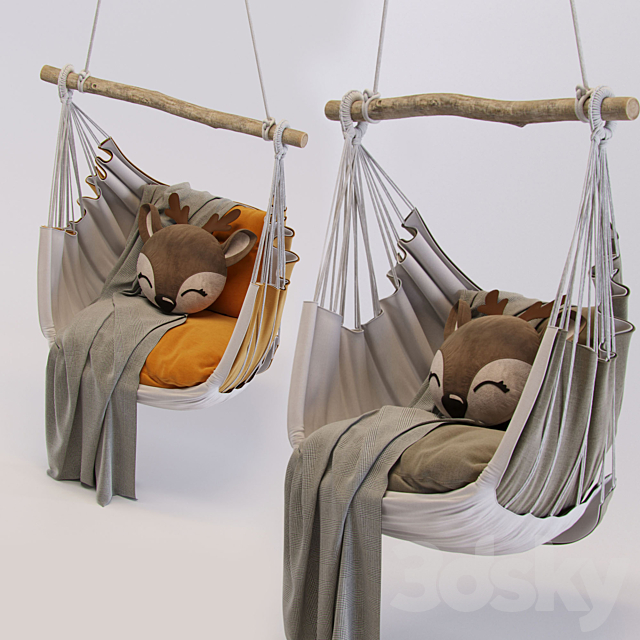 Suspended Chair 3DS Max Model - thumbnail 2