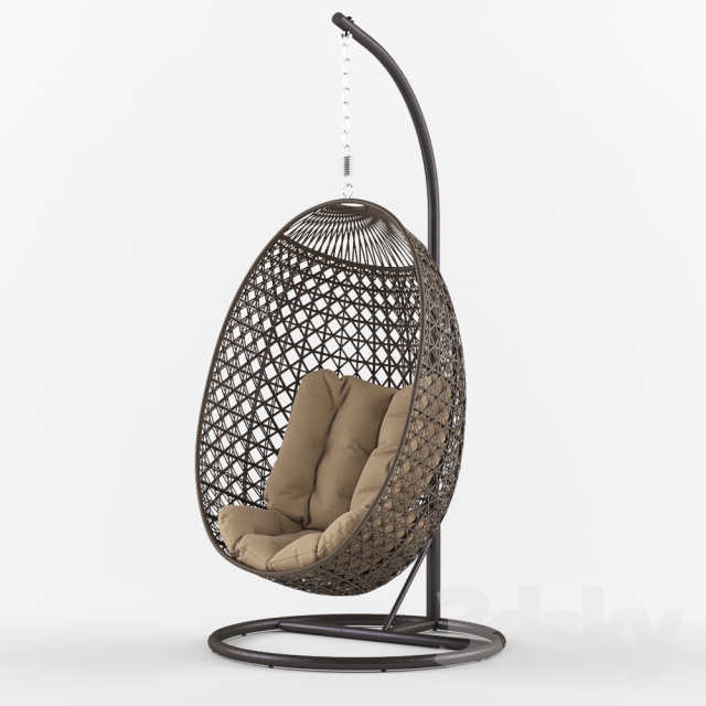 Suspended chair Tenerife 3DS Max - thumbnail 3