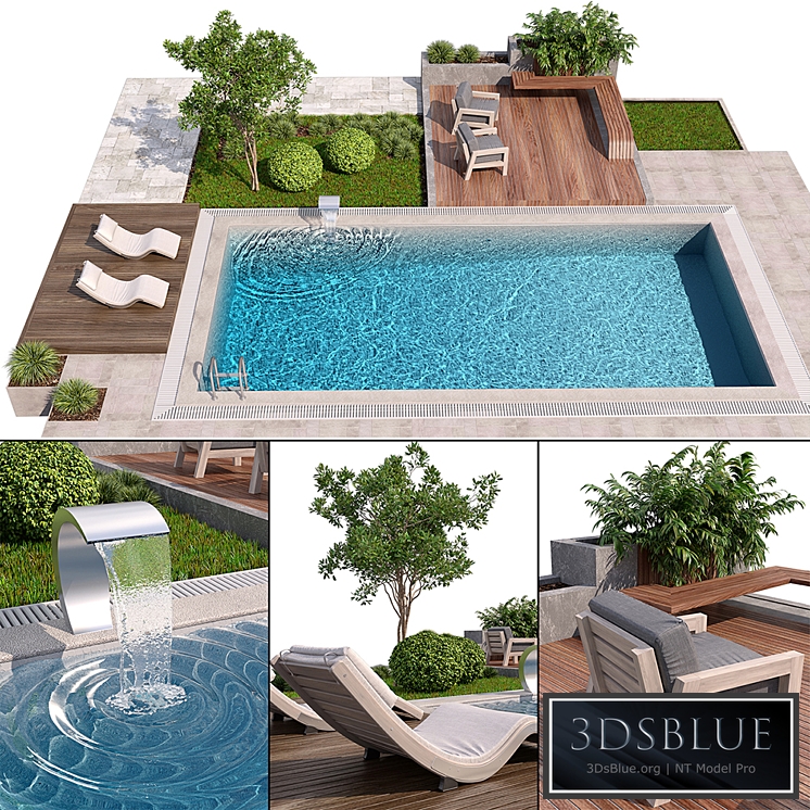 Swimming pool 1 3DS Max - thumbnail 3