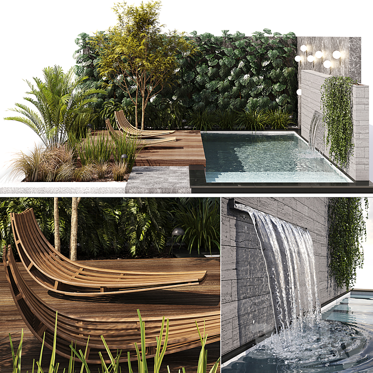 Swimming Pool 3 (Corona) 3DS Max - thumbnail 1