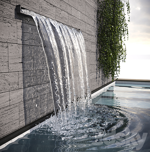 Swimming Pool 3 (Corona) 3DS Max Model - thumbnail 3