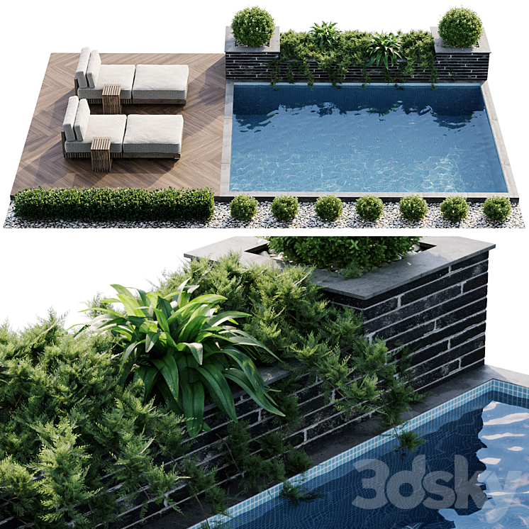 Swimming pool 3DS Max - thumbnail 1