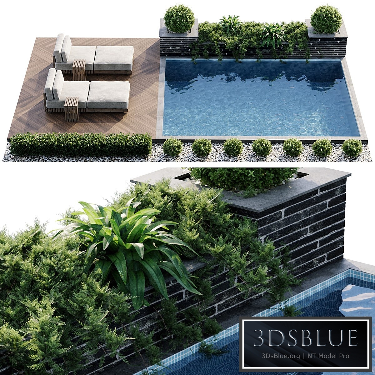 Swimming pool 3DS Max - thumbnail 3