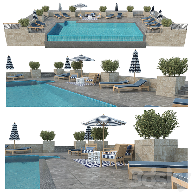 Swimming Pool # 7 3DS Max - thumbnail 1