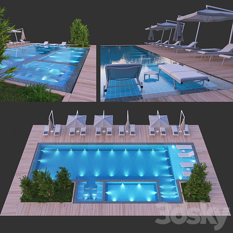 Swimming Pool # 8 3DS Max - thumbnail 1