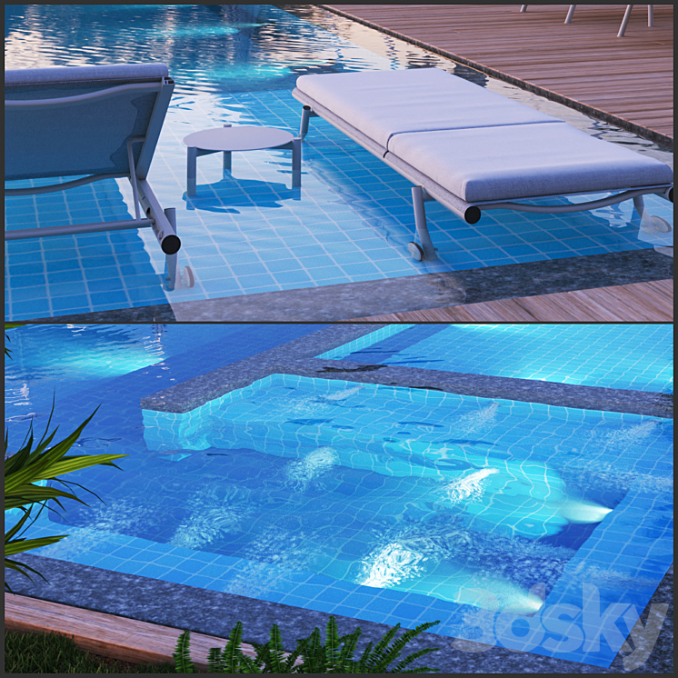 Swimming Pool # 8 3DS Max - thumbnail 2