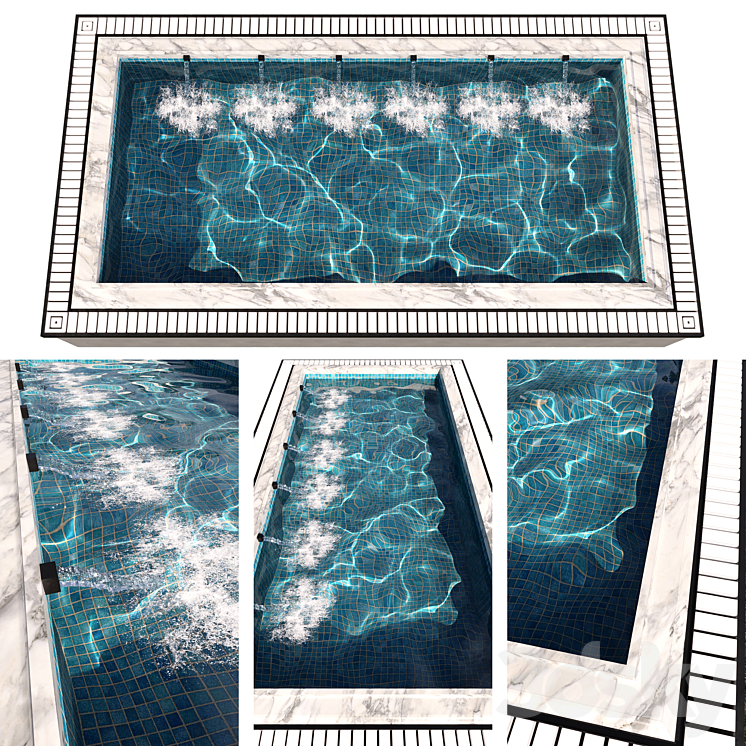 SWIMMING POOL NO59 3DS Max - thumbnail 1