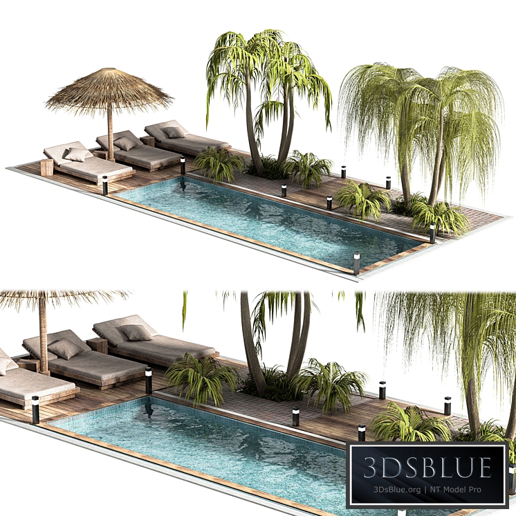 Swimming pools your backyard 3DS Max - thumbnail 3