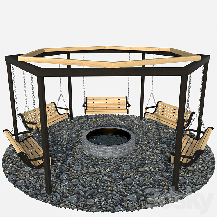 Swing around the well 3DS Max - thumbnail 1