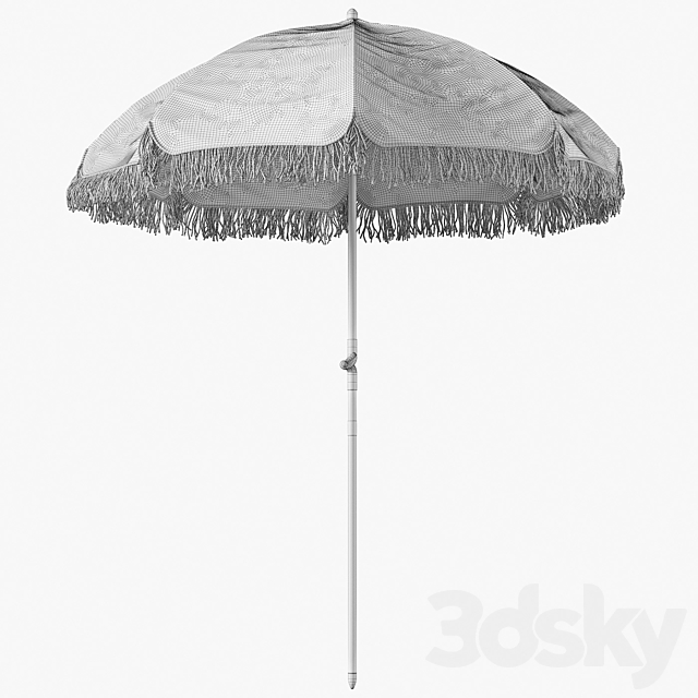 The Premium Beach Umbrella 3DS Max Model - thumbnail 3