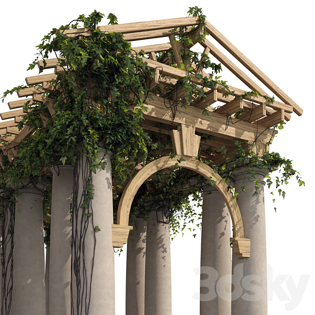 Tuscan Order Vignola Column 3DS Max Model - thumbnail 2