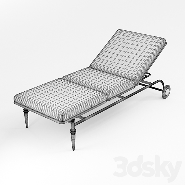 visionnaire Eiros lounger 3DS Max Model - thumbnail 3