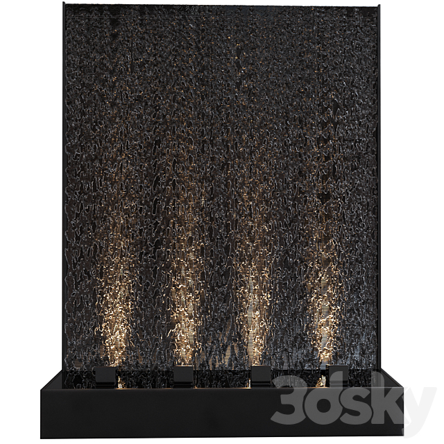 Wall water waterfall 3 3DS Max Model - thumbnail 2