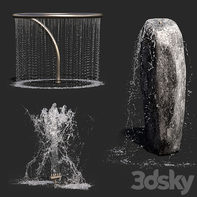 Water Collection 3 3DS Max - thumbnail 1