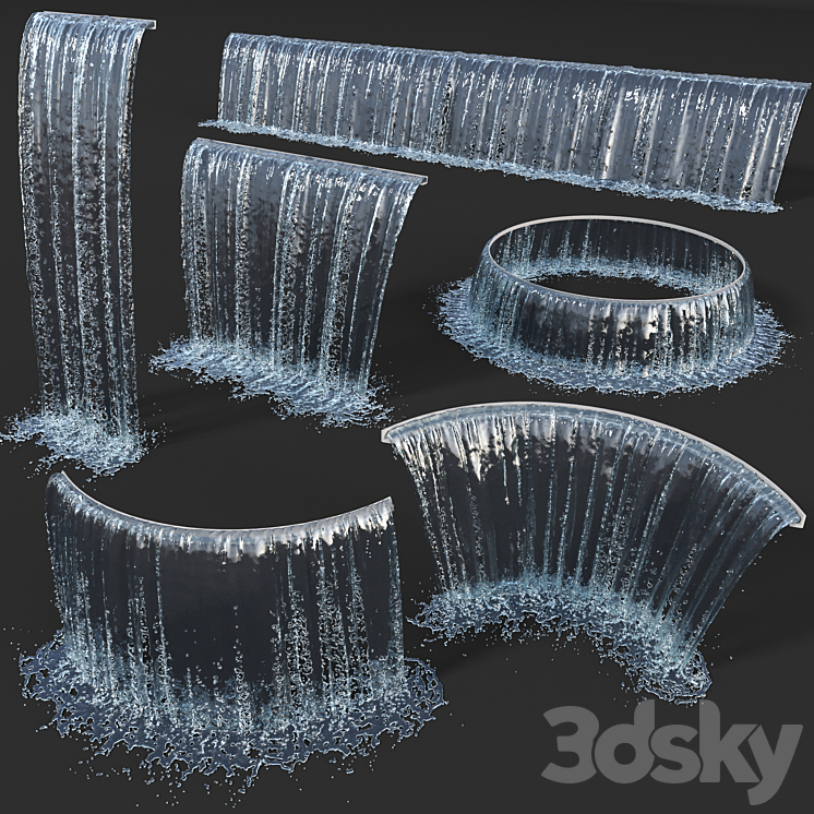 Water Collection 5 3DS Max - thumbnail 1