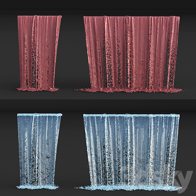 Water Collection 6 3DS Max Model - thumbnail 5