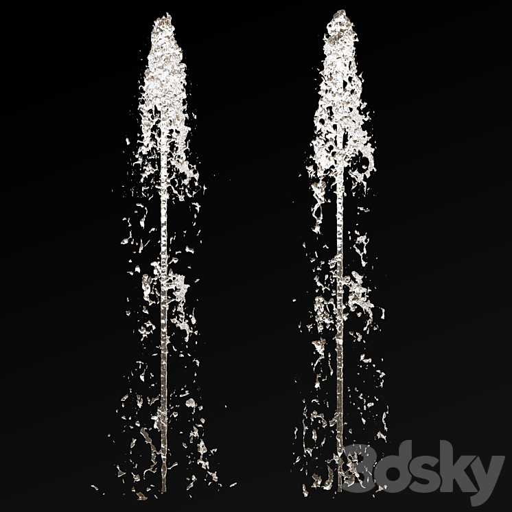 water fountain set 01 3DS Max - thumbnail 2