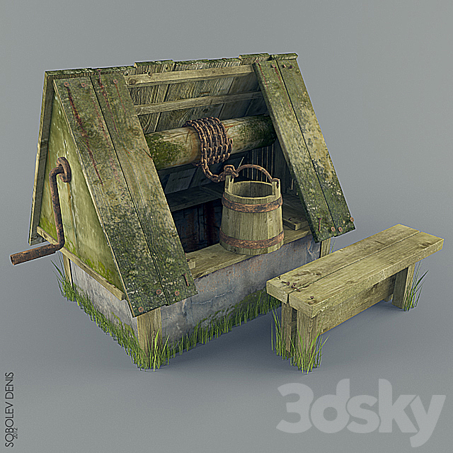 Water Well 3DS Max Model - thumbnail 1