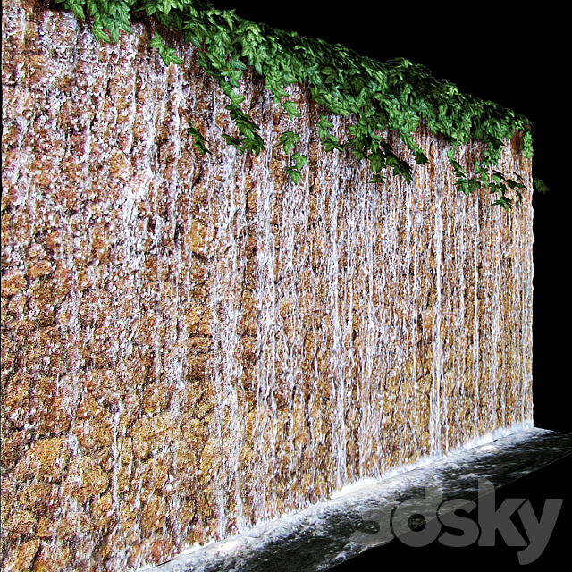 Waterfall 3DS Max Model - thumbnail 2