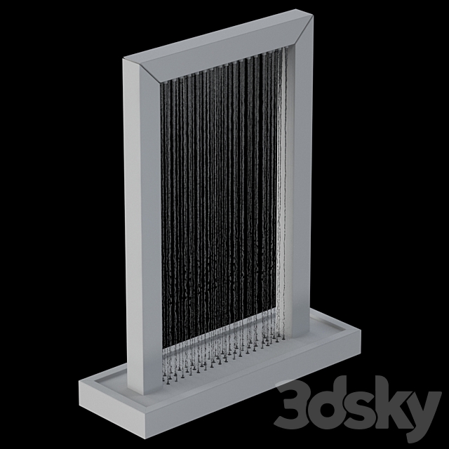 Waterfall fountains 004 3DS Max Model - thumbnail 2