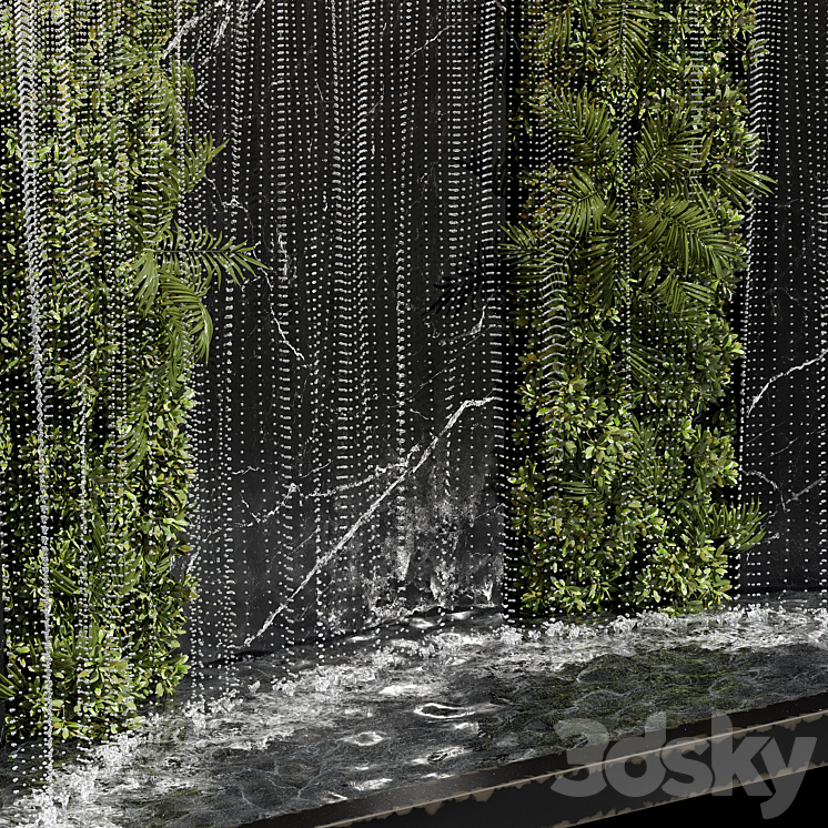 Waterfall fountains cascade 24 3DS Max - thumbnail 2