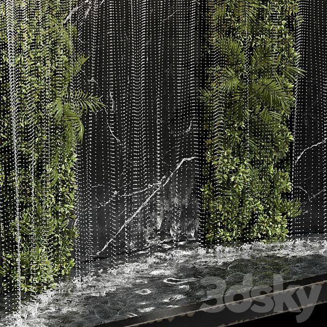 Waterfall fountains cascade 24 3DS Max Model - thumbnail 2