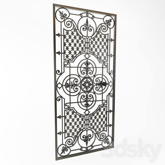 Wrought iron grille 33 3DS Max Model - thumbnail 2